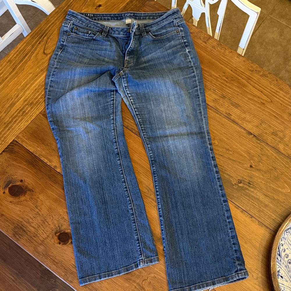 LOFT Women's Blue Straight Leg Jeans